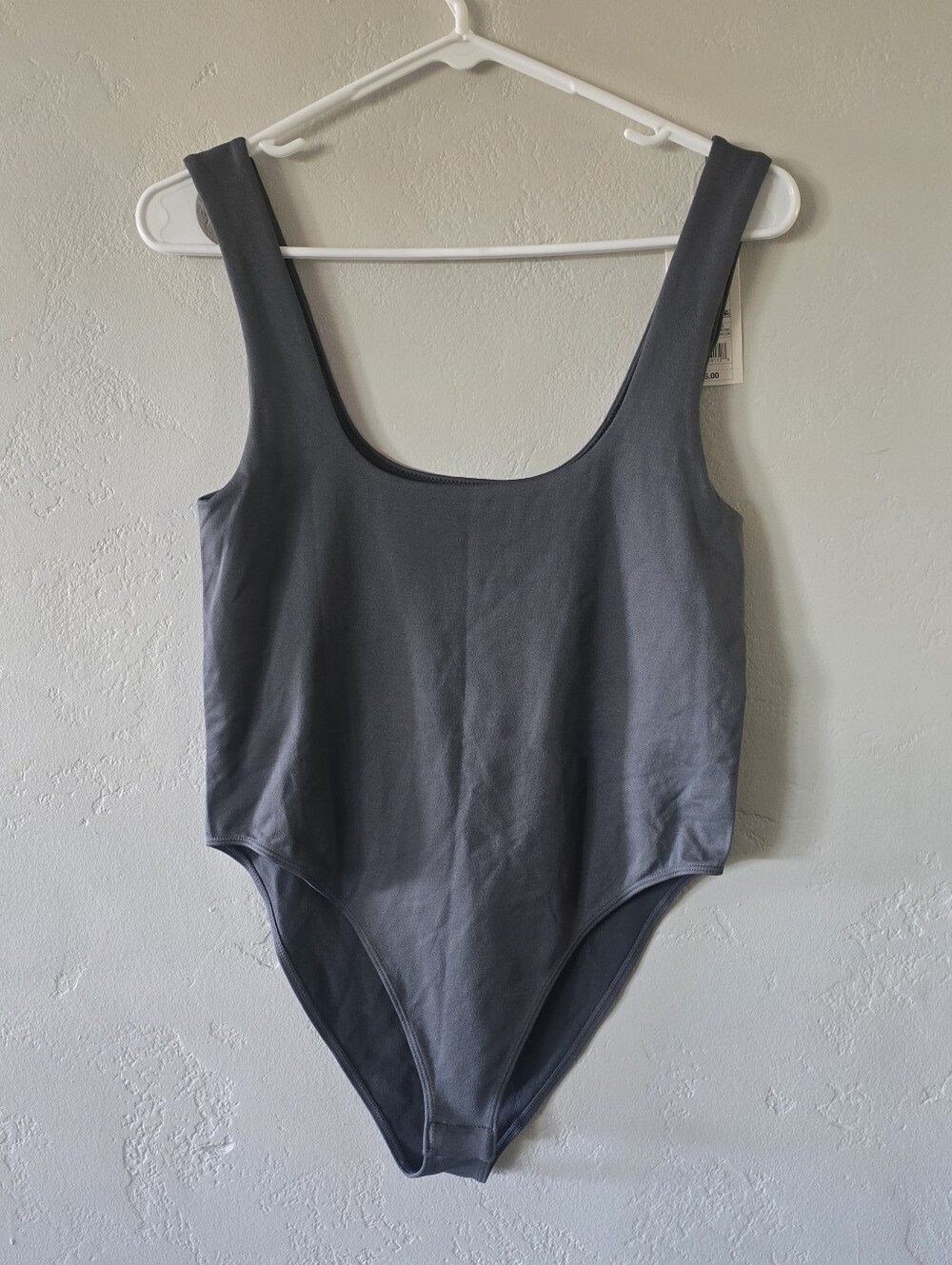 Womens Bodysuit In Charcoal Gray, NWT, Size M